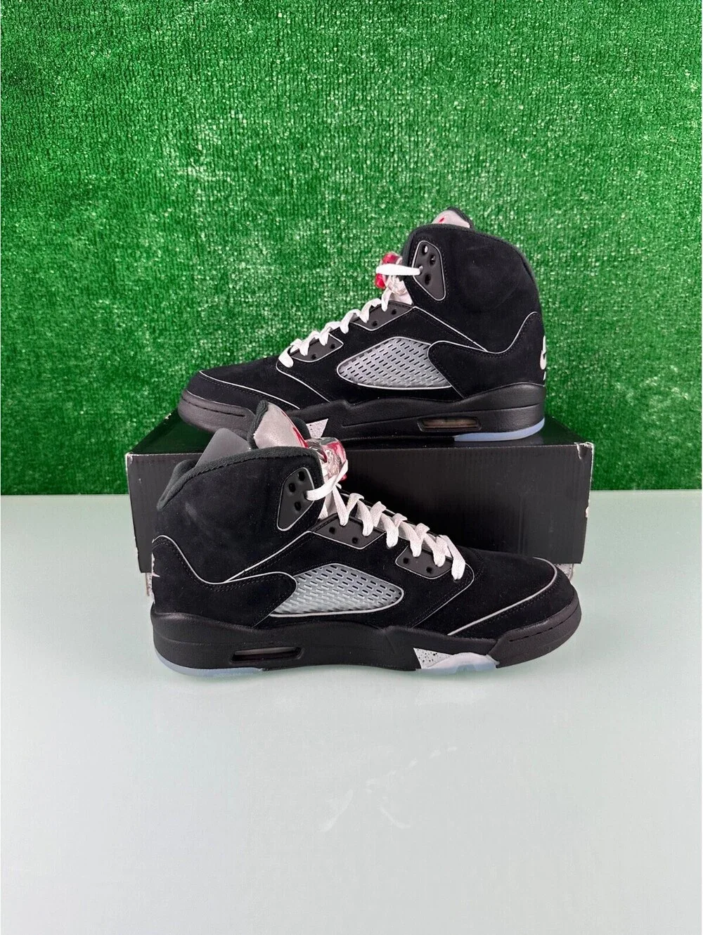Size 10 - Air Jordan 5 Retro OG Black Metallic Reimagined (CLEAN!)